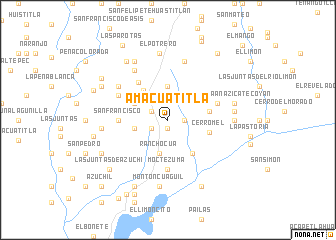 map of Amacuatitla