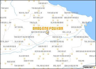 map of Amadene Foukam