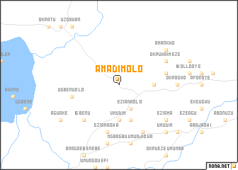 map of Amadim Olo