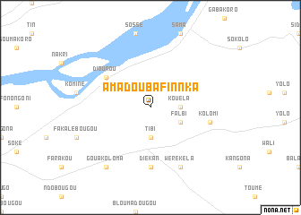 map of Amadou Bafinnka