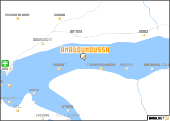 map of Amadou Moussa