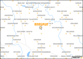 map of Āmadpur