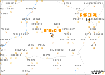 map of Ama Ekpu