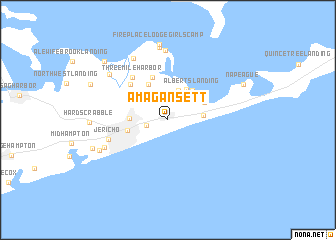 map of Amagansett