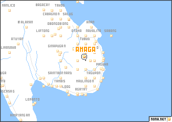 map of Amaga