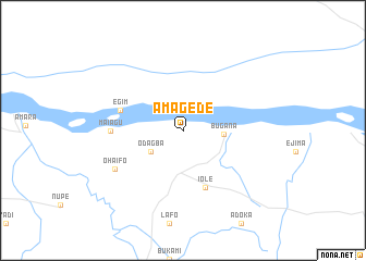 map of Amagede