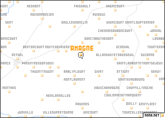 map of Amagne