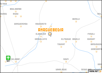 map of Amagué Bédia