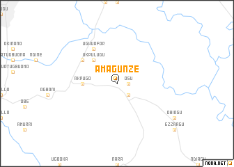 map of Amagunze