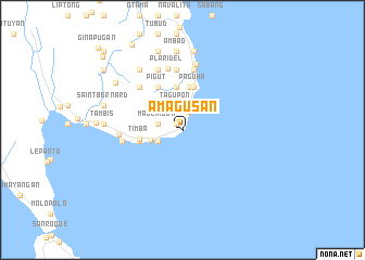 map of Amagusan