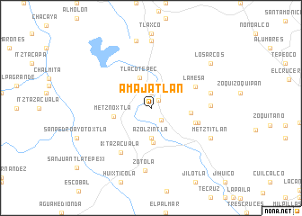 map of Amajatlán