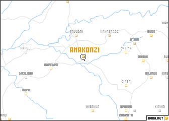 map of Amakonzi