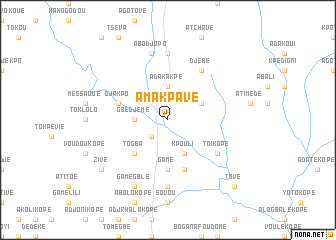 map of Amakpavé