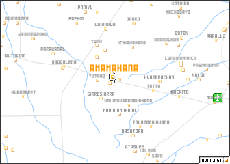 map of Amámahana