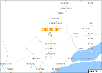 map of Amanakpo