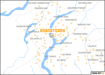 map of Amānatgarh