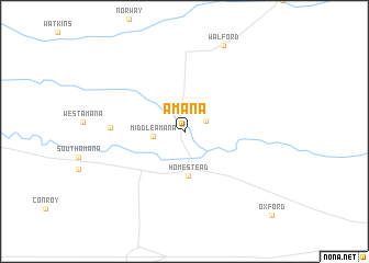 map of Amana