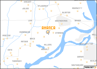 map of Amanca