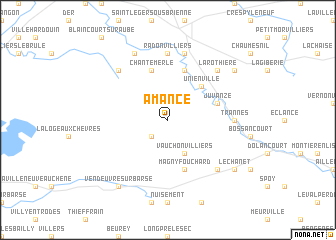 map of Amance
