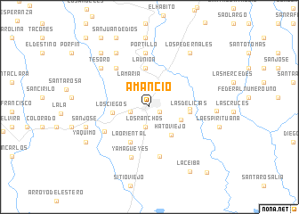 map of Amancio