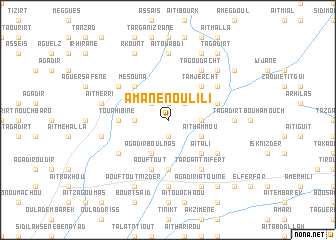 map of Amane nʼ Oulili