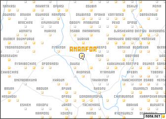 map of Amanfor