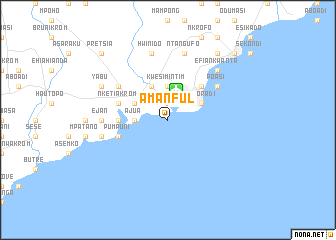 map of Amanful