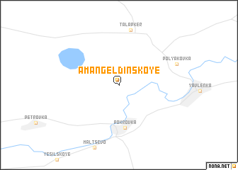 map of Amangelʼdinskoye