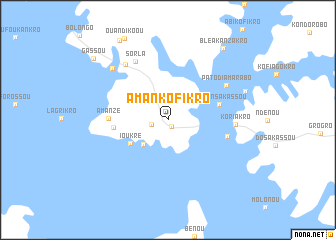 map of Aman Kofikro