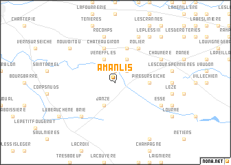 map of Amanlis