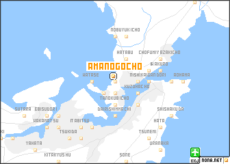 map of Amanogōchō