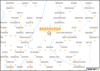 map of Amanokrom