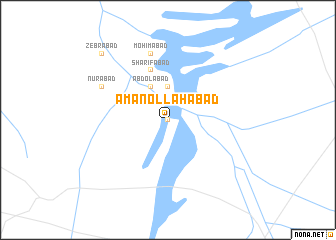 map of Amānollāhābād
