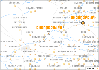 map of Amān Qarajeh