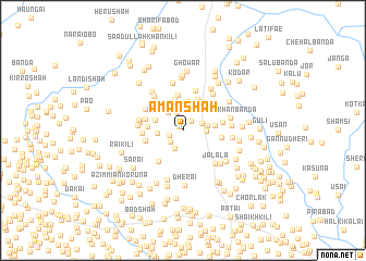 map of Amān Shāh