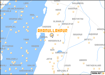 map of Amānullāhpur