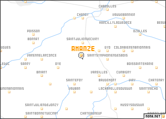 map of Amanzé