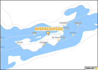 map of Amaragoungou