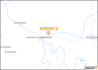 map of Amarante