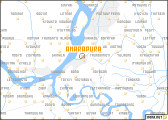 map of Amarapura