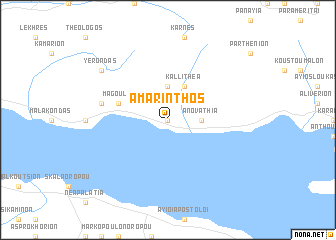 map of Amárinthos