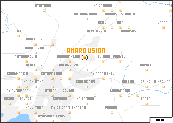 map of Amaroúsion