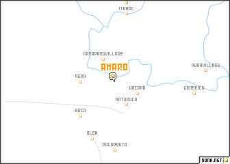 map of Amaro