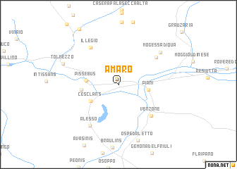 map of Amaro