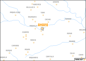 map of Amaro