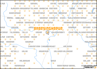 map of Amar Singhāpur