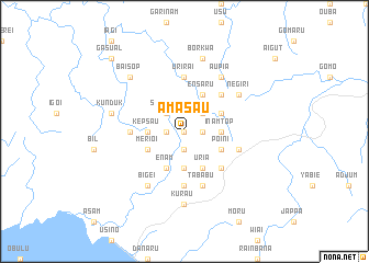 map of Amasau