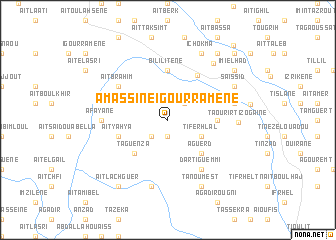 map of Amassine Igourramene