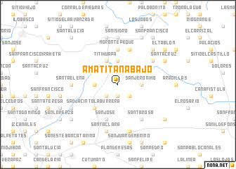 map of Amatitán Abajo