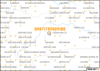 map of Amatitán Arriba